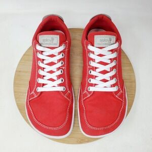 Splay Shoes Womens 6 Freestyle Red White Lace Up Minimalist Barefoot Sneaker